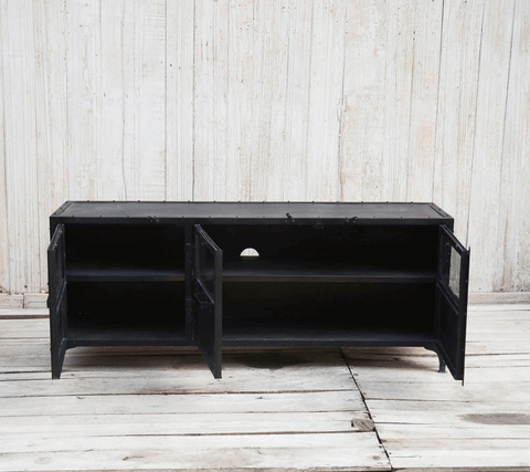 TV-bänk i svart metall - My Home My Way