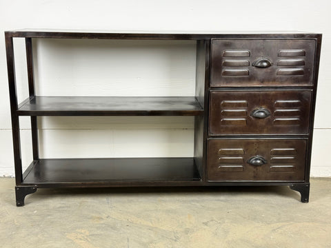 Avlastningsbord i metall - med hyllplan och lådor - OUTLET