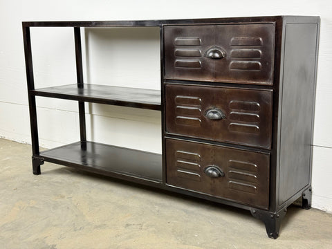 Avlastningsbord i metall - med hyllplan och lådor - OUTLET