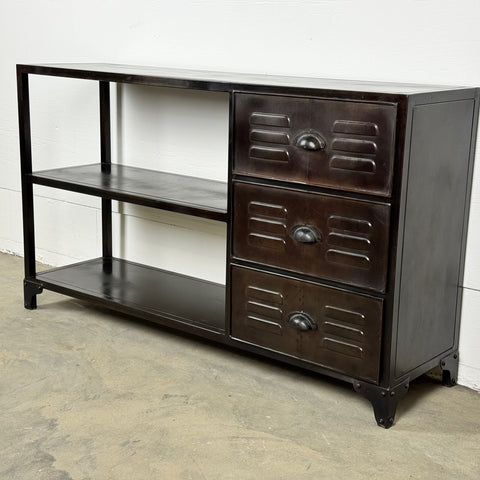 Avlastningsbord i metall - med hyllplan och lådor - OUTLET