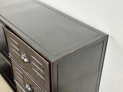 Avlastningsbord i metall - med hyllplan och lådor - OUTLET