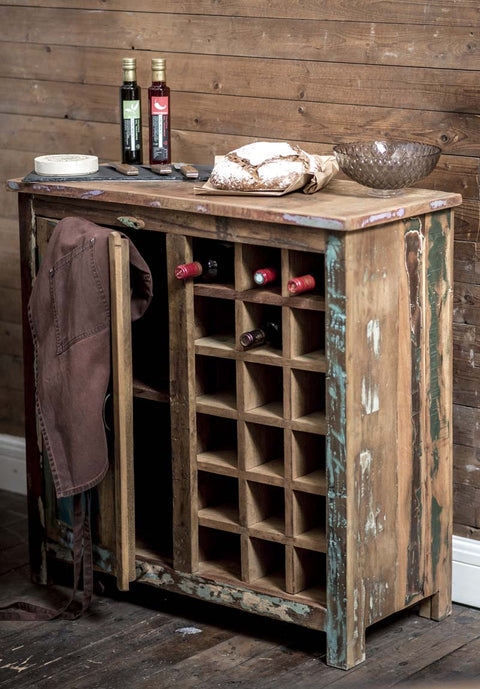 Färggrant skåp med plats för vinförvaring - OUTLET - My Home My Way    