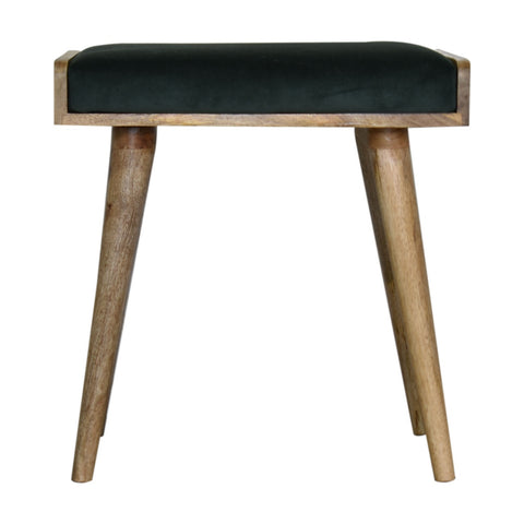 Pall med grön sits i sammet