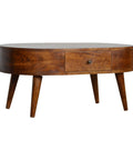 Ovalt soffbord -  Kastanj - My Home My Way    