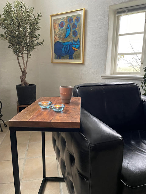 Flexibelt avlastningsbord av återvunnet trä - My Home My Way    